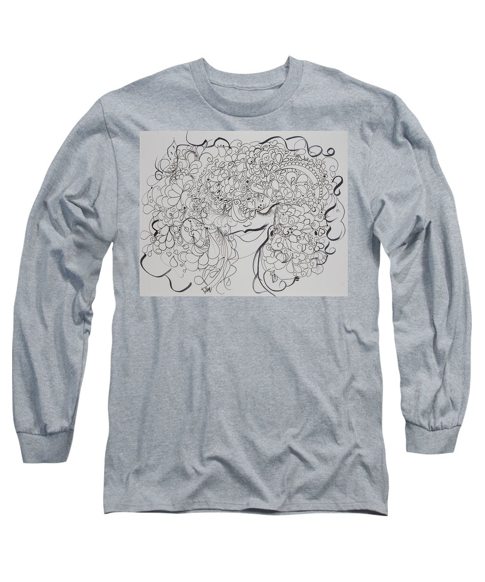 Swirls - Zentangle Collection  - Long Sleeve T-Shirt