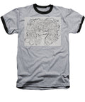 Swirls - Zentangle Collection  - Baseball T-Shirt