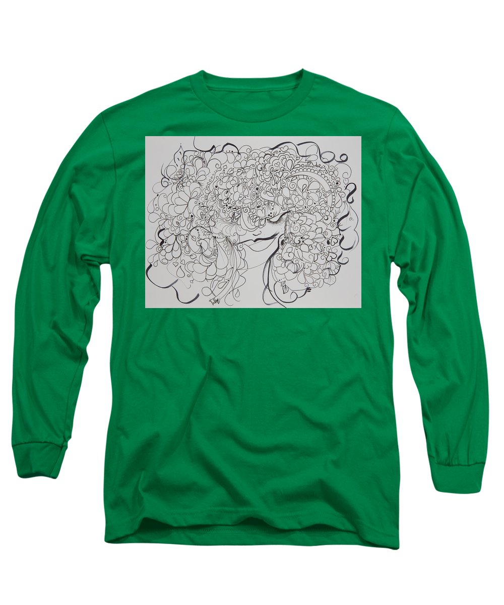 Swirls - Zentangle Collection  - Long Sleeve T-Shirt