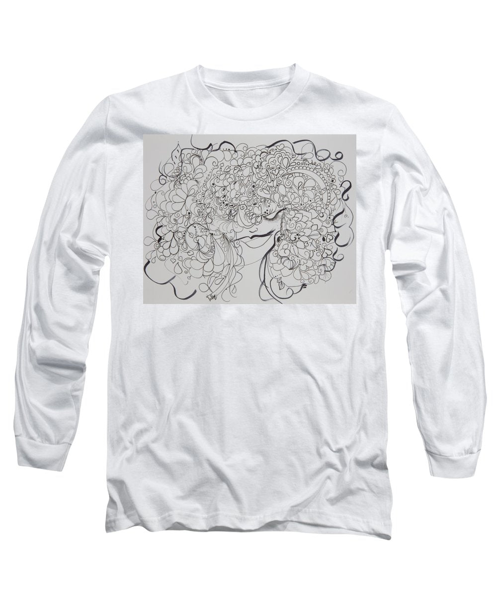 Swirls - Zentangle Collection  - Long Sleeve T-Shirt