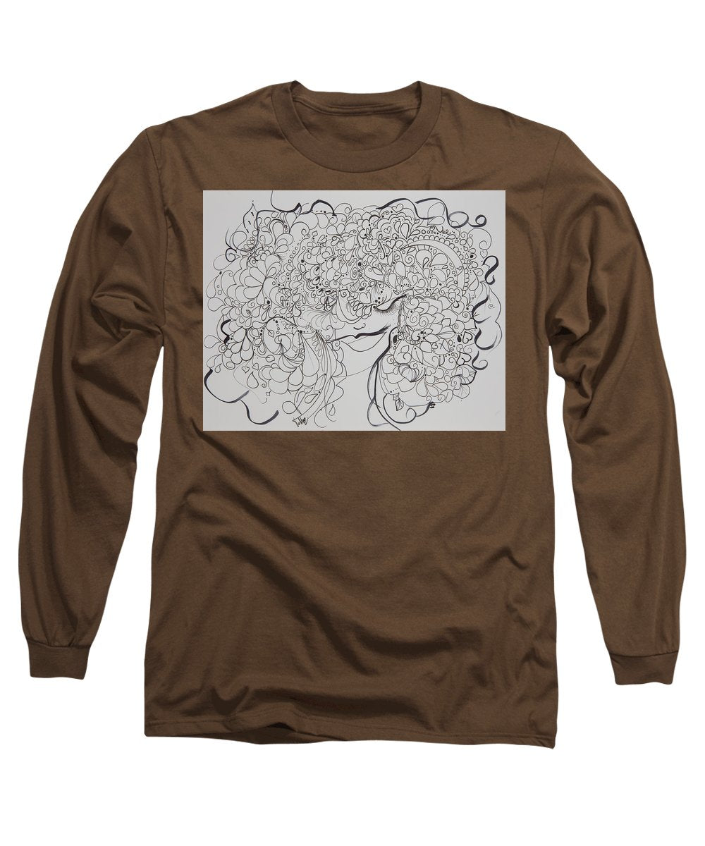 Swirls - Zentangle Collection  - Long Sleeve T-Shirt