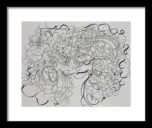 Swirls - Zentangle Collection  - Framed Print