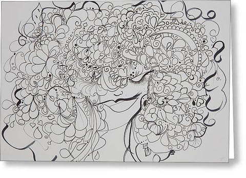 Swirls - Zentangle Collection  - Greeting Card