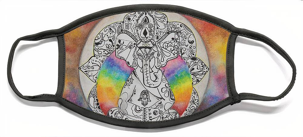 Zen Elephant - Zentangle Collection - Face Mask