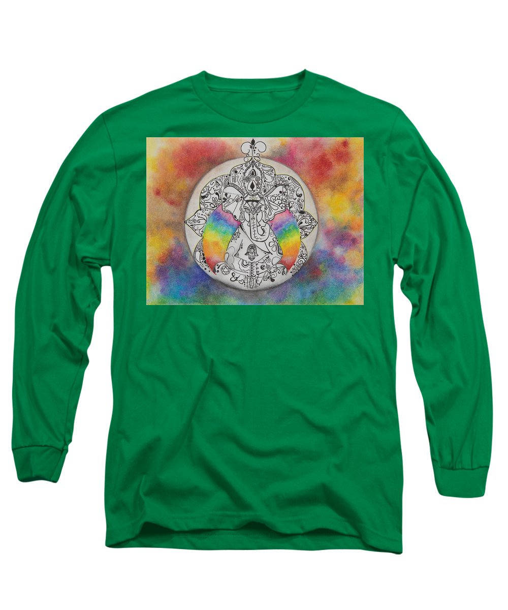 Zen Elephant - Zentangle Collection - Long Sleeve T-Shirt