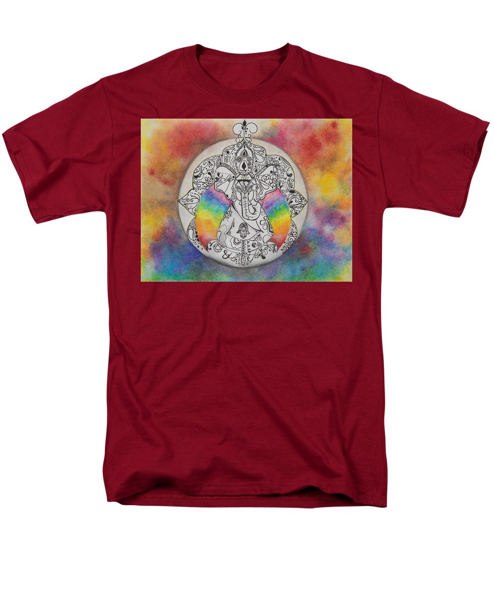 Zen Elephant - Zentangle Collection - Men's T-Shirt  (Regular Fit)