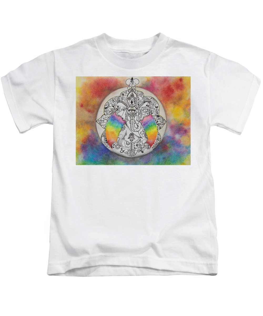 Zen Elephant - Zentangle Collection - Kids T-Shirt