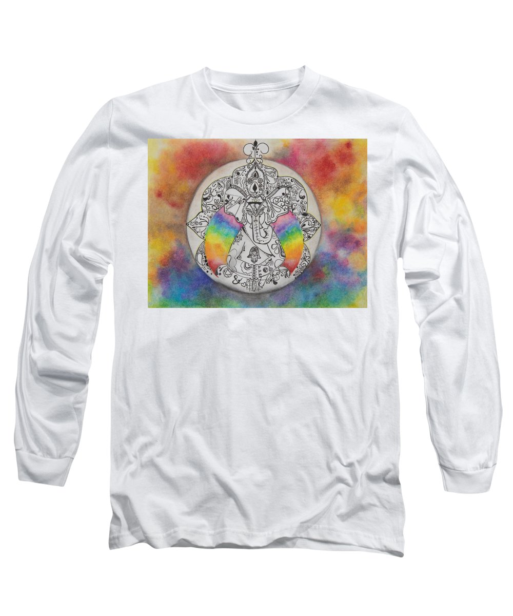 Zen Elephant - Zentangle Collection - Long Sleeve T-Shirt