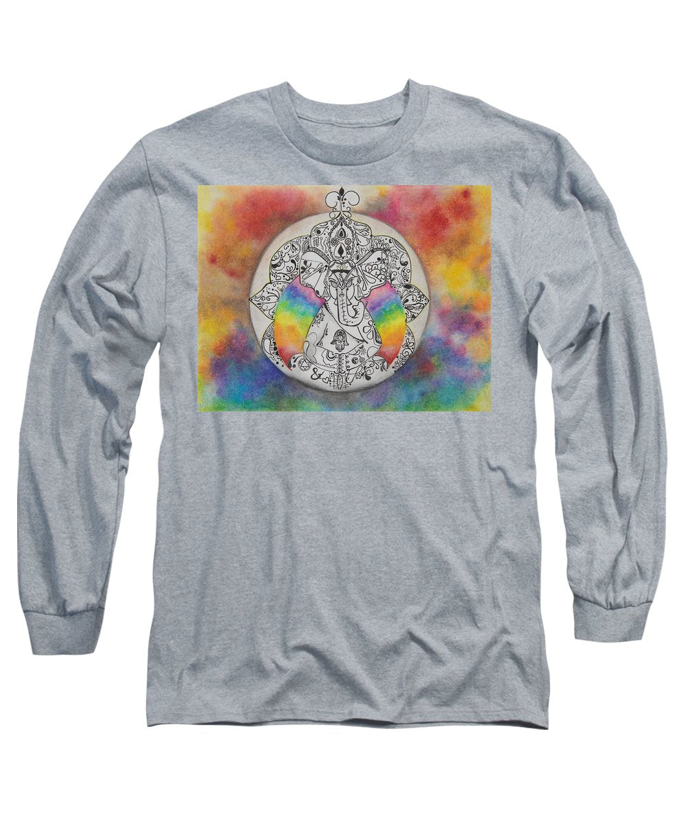 Zen Elephant - Zentangle Collection - Long Sleeve T-Shirt