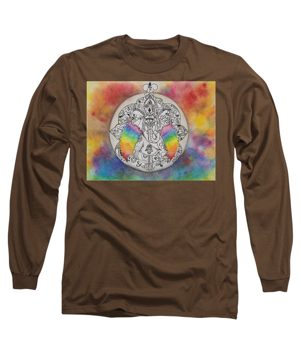 Zen Elephant - Zentangle Collection - Long Sleeve T-Shirt