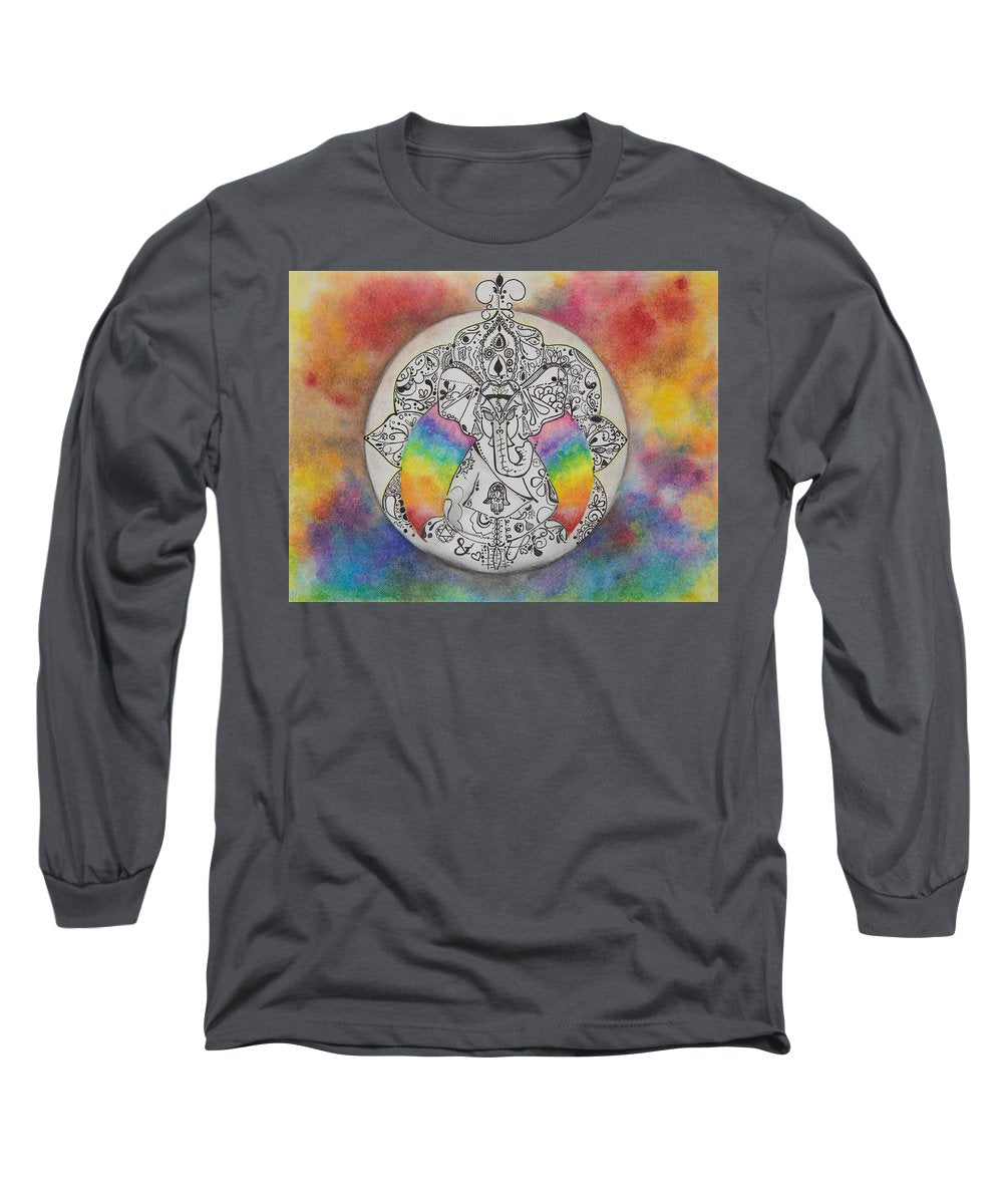 Zen Elephant - Zentangle Collection - Long Sleeve T-Shirt