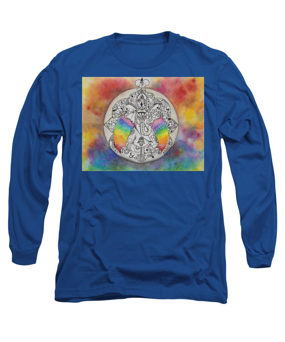 Zen Elephant - Zentangle Collection - Long Sleeve T-Shirt