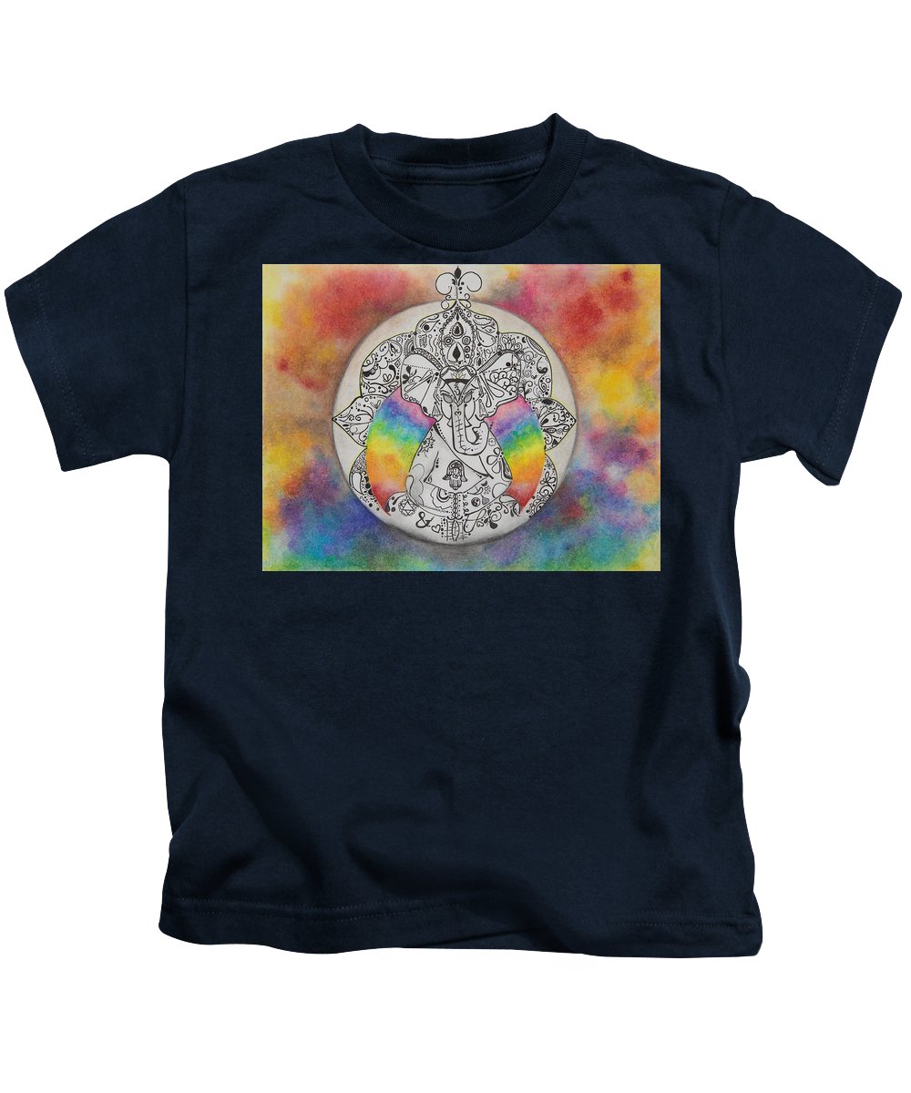 Zen Elephant - Zentangle Collection - Kids T-Shirt