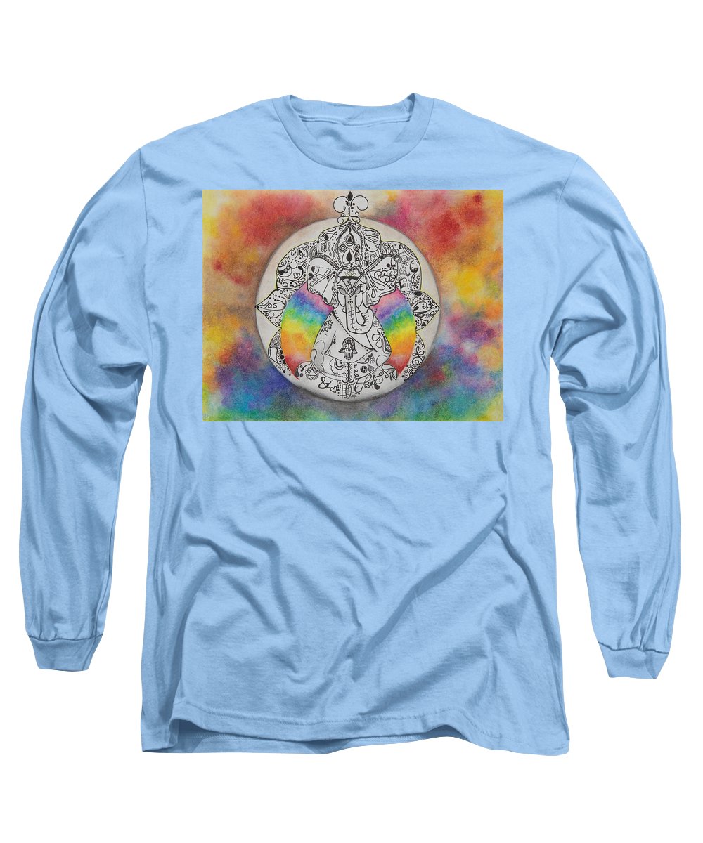 Zen Elephant - Zentangle Collection - Long Sleeve T-Shirt