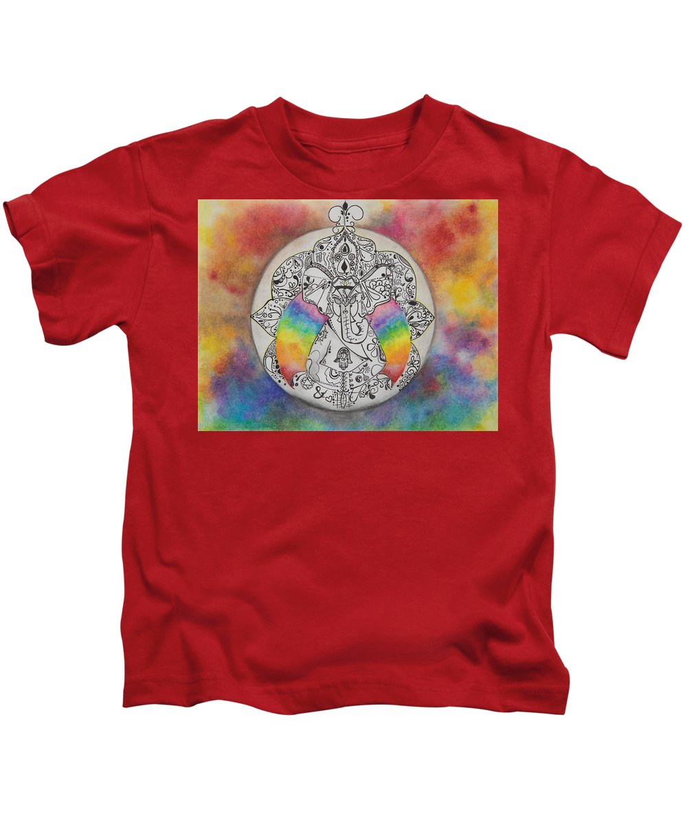 Zen Elephant - Zentangle Collection - Kids T-Shirt