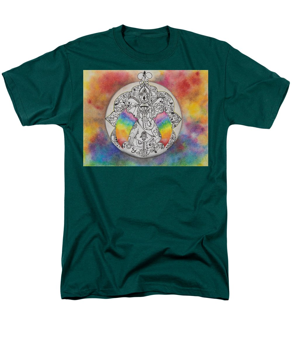 Zen Elephant - Zentangle Collection - Men's T-Shirt  (Regular Fit)