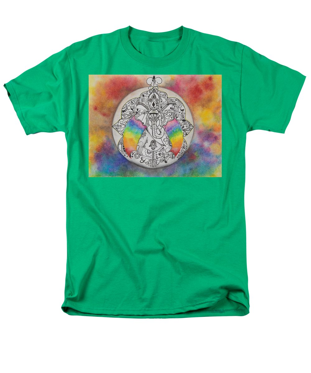 Zen Elephant - Zentangle Collection - Men's T-Shirt  (Regular Fit)