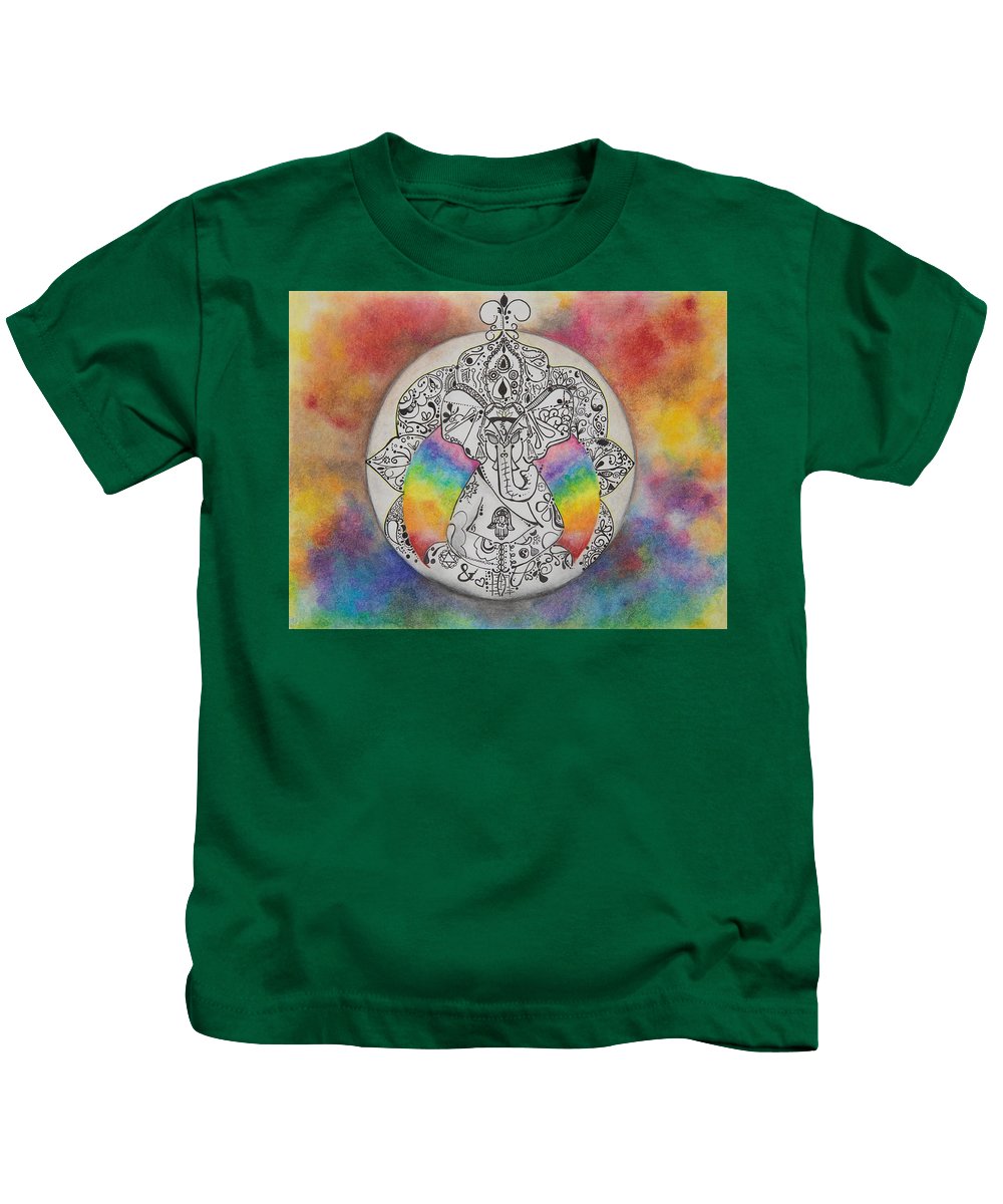 Zen Elephant - Zentangle Collection - Kids T-Shirt