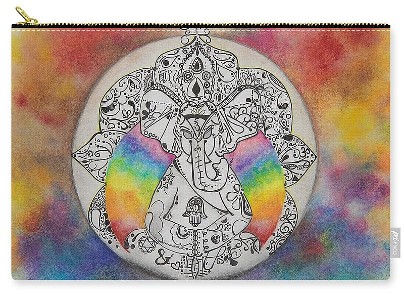 Zen Elephant - Zentangle Collection - Carry-All Pouch