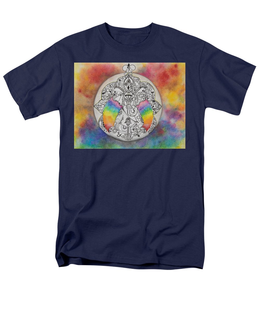 Zen Elephant - Zentangle Collection - Men's T-Shirt  (Regular Fit)