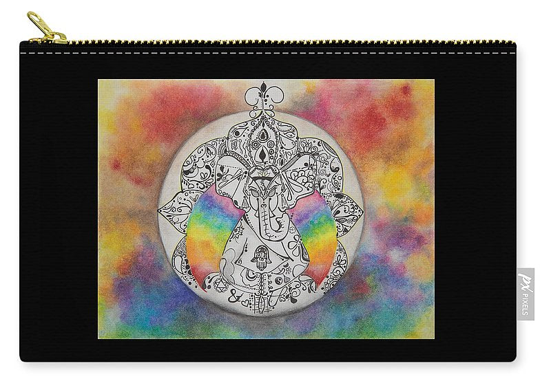 Zen Elephant - Zentangle Collection - Carry-All Pouch