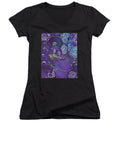 Zen Face - Flower Head Collection  - Women's V-Neck