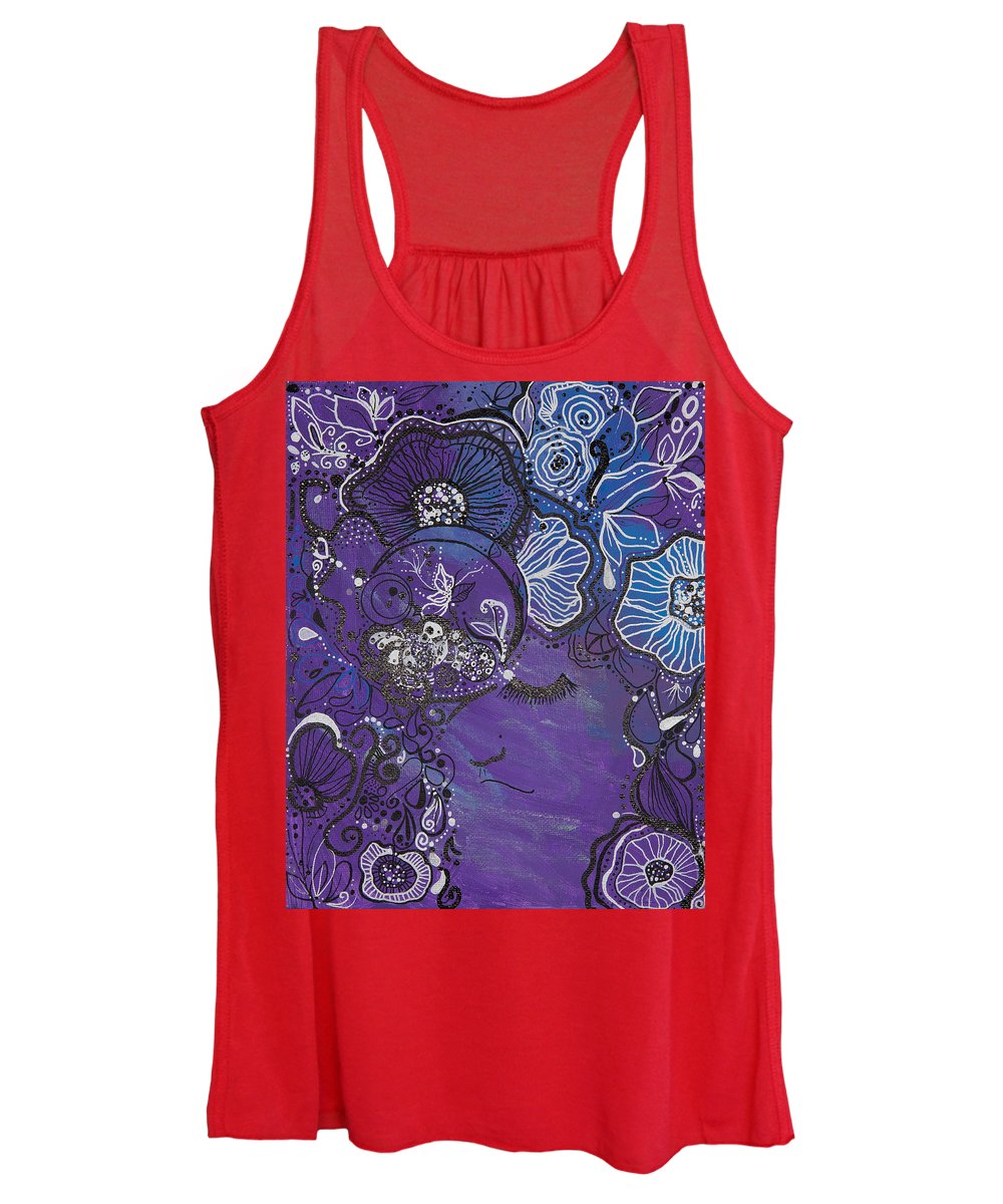 Zen Face - Flower Head Collection  - Women's Tank Top