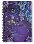 Zen Face - Flower Head Collection  - Spiral Notebook
