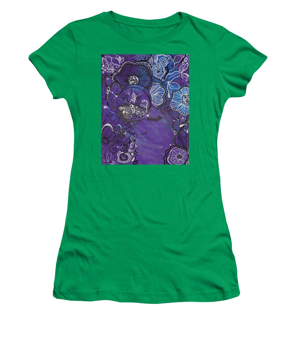 Zen Face - Flower Head Collection  - Women's T-Shirt