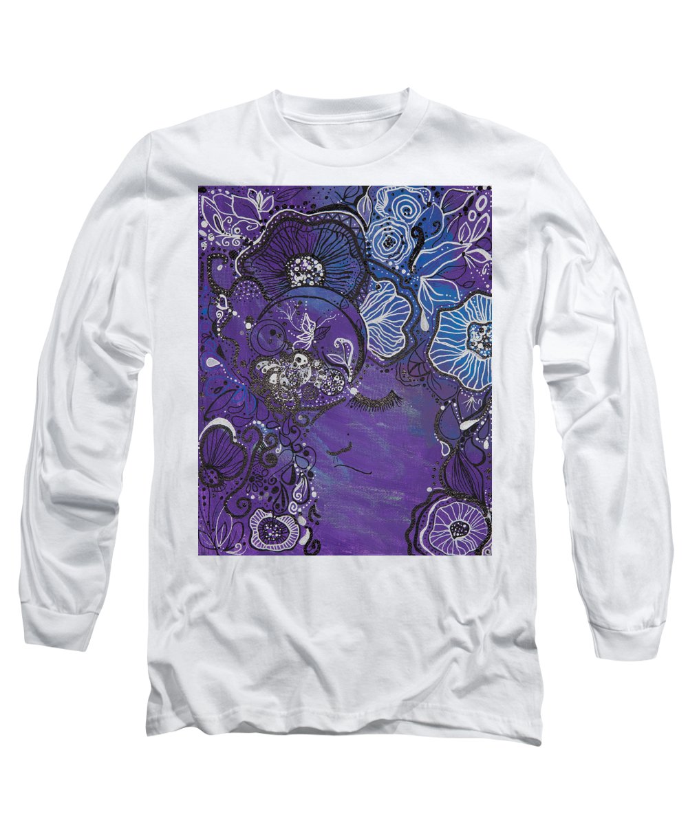 Zen Face - Flower Head Collection  - Long Sleeve T-Shirt