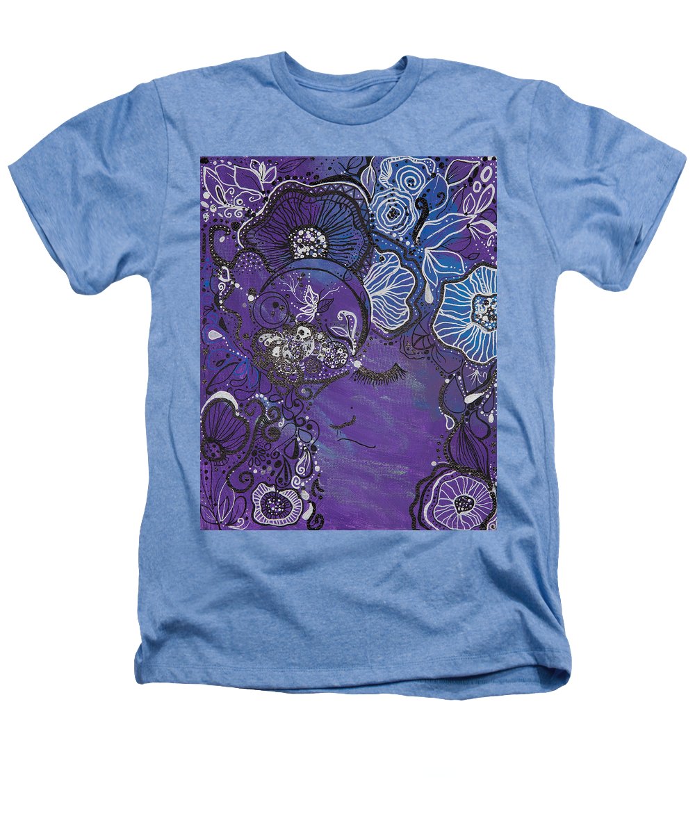 Zen Face - Flower Head Collection  - Heathers T-Shirt