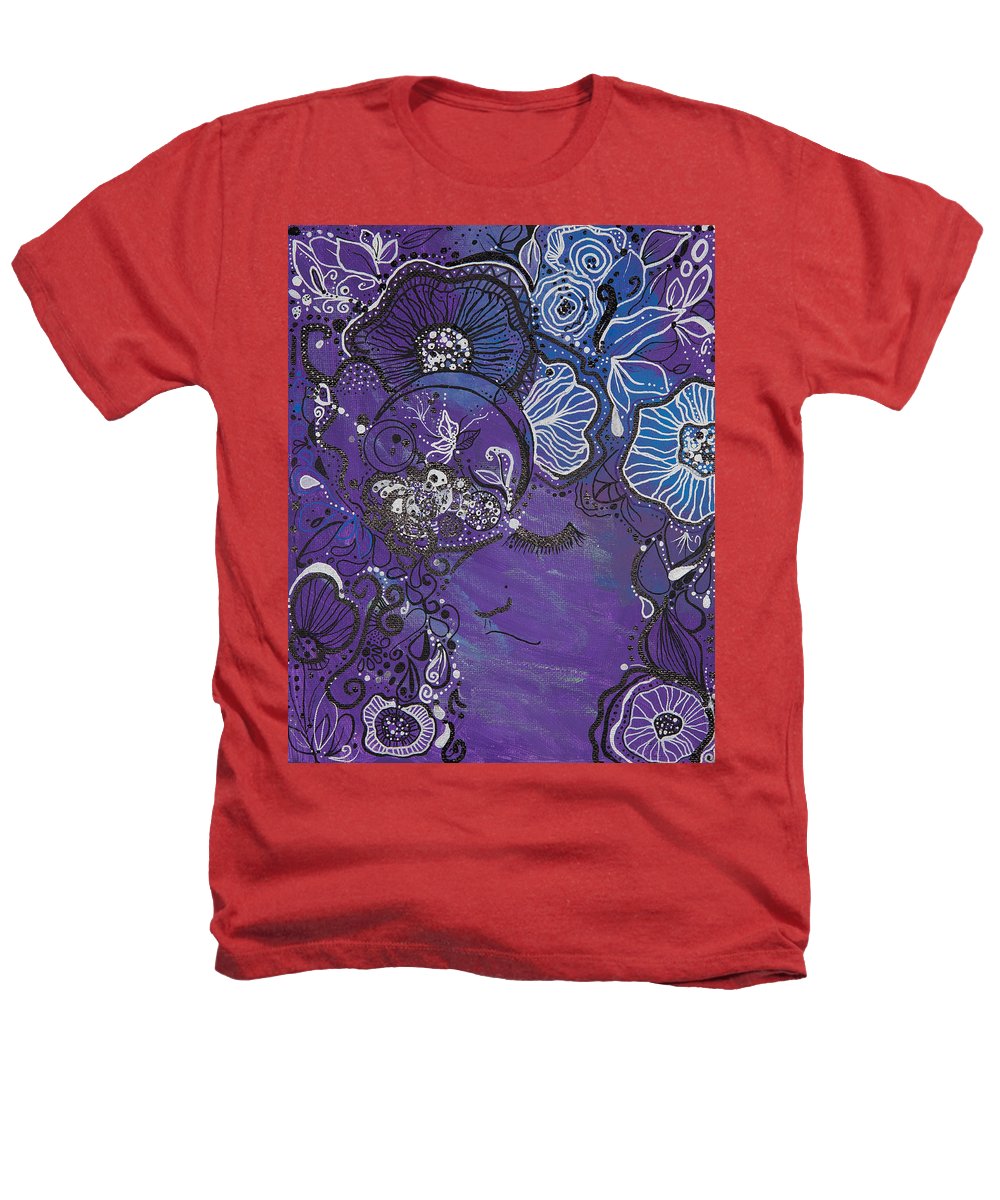 Zen Face - Flower Head Collection  - Heathers T-Shirt