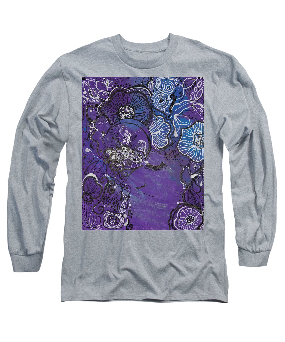 Zen Face - Flower Head Collection  - Long Sleeve T-Shirt