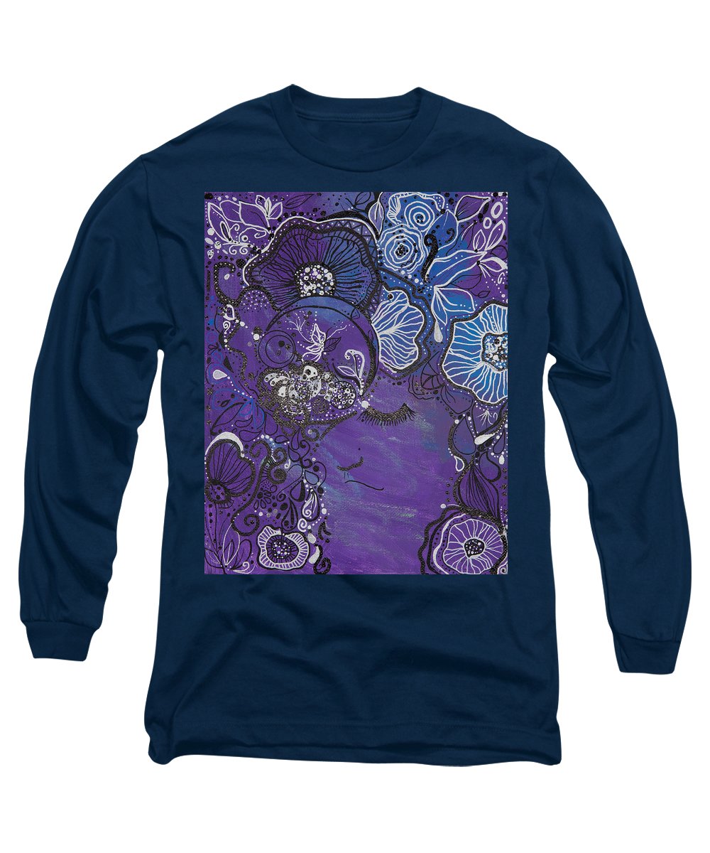 Zen Face - Flower Head Collection  - Long Sleeve T-Shirt