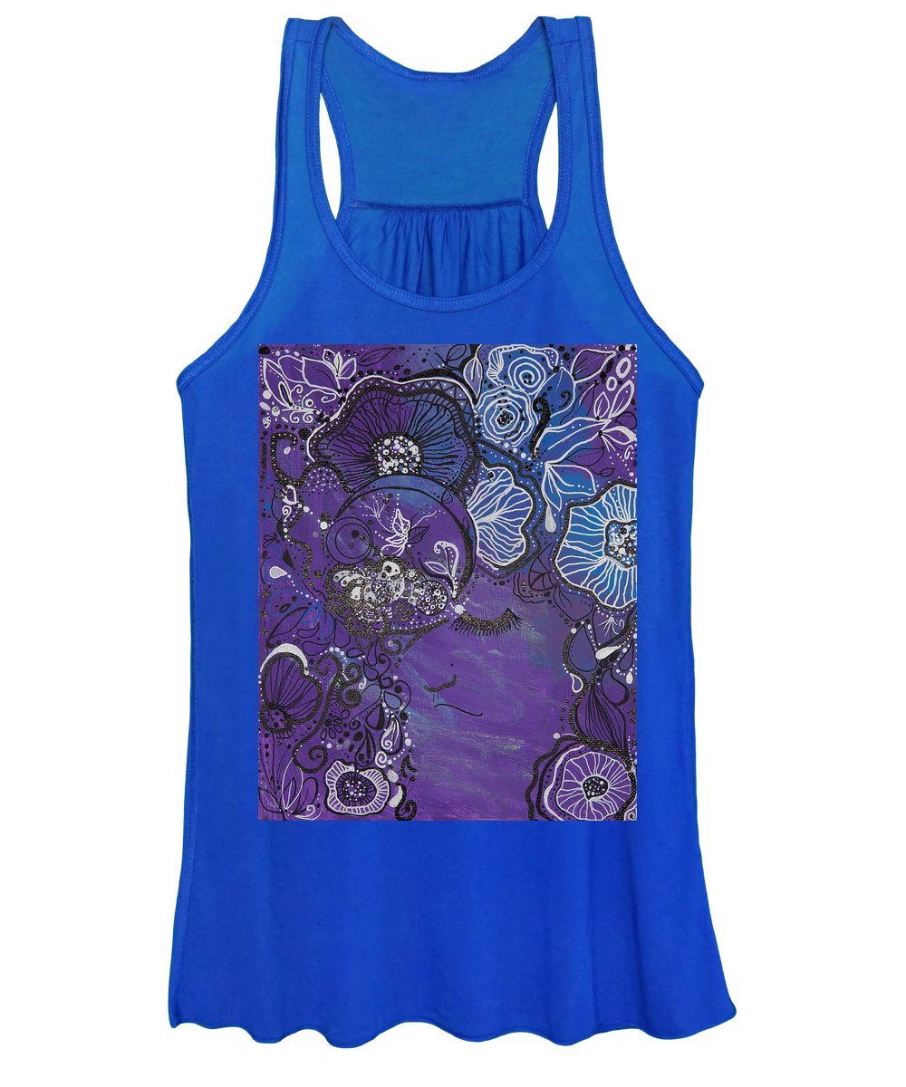 Zen Face - Flower Head Collection  - Women's Tank Top