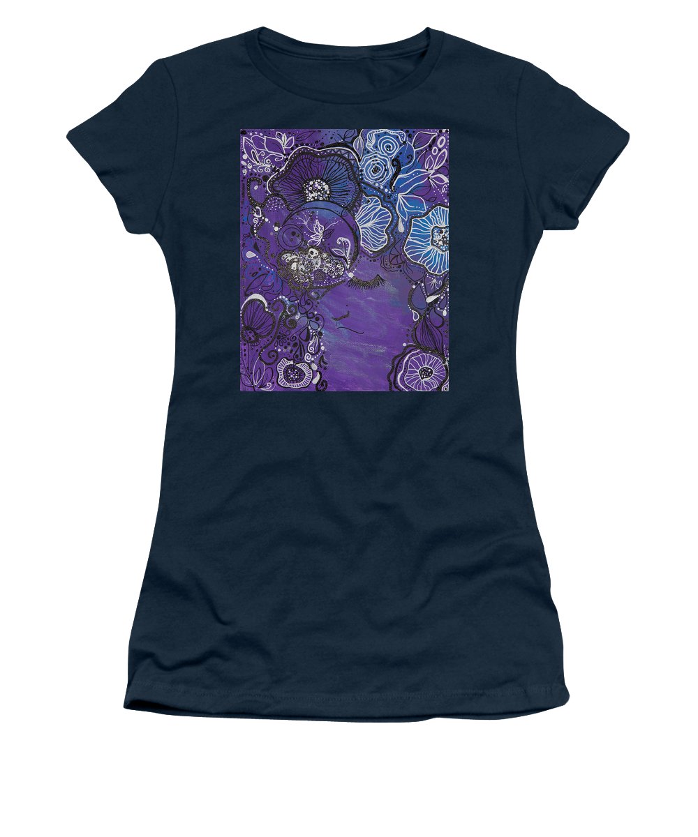 Zen Face - Flower Head Collection  - Women's T-Shirt