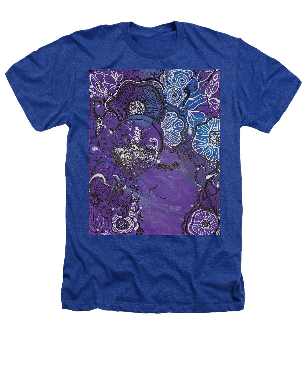 Zen Face - Flower Head Collection  - Heathers T-Shirt