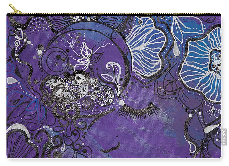 Zen Face - Flower Head Collection  - Carry-All Pouch