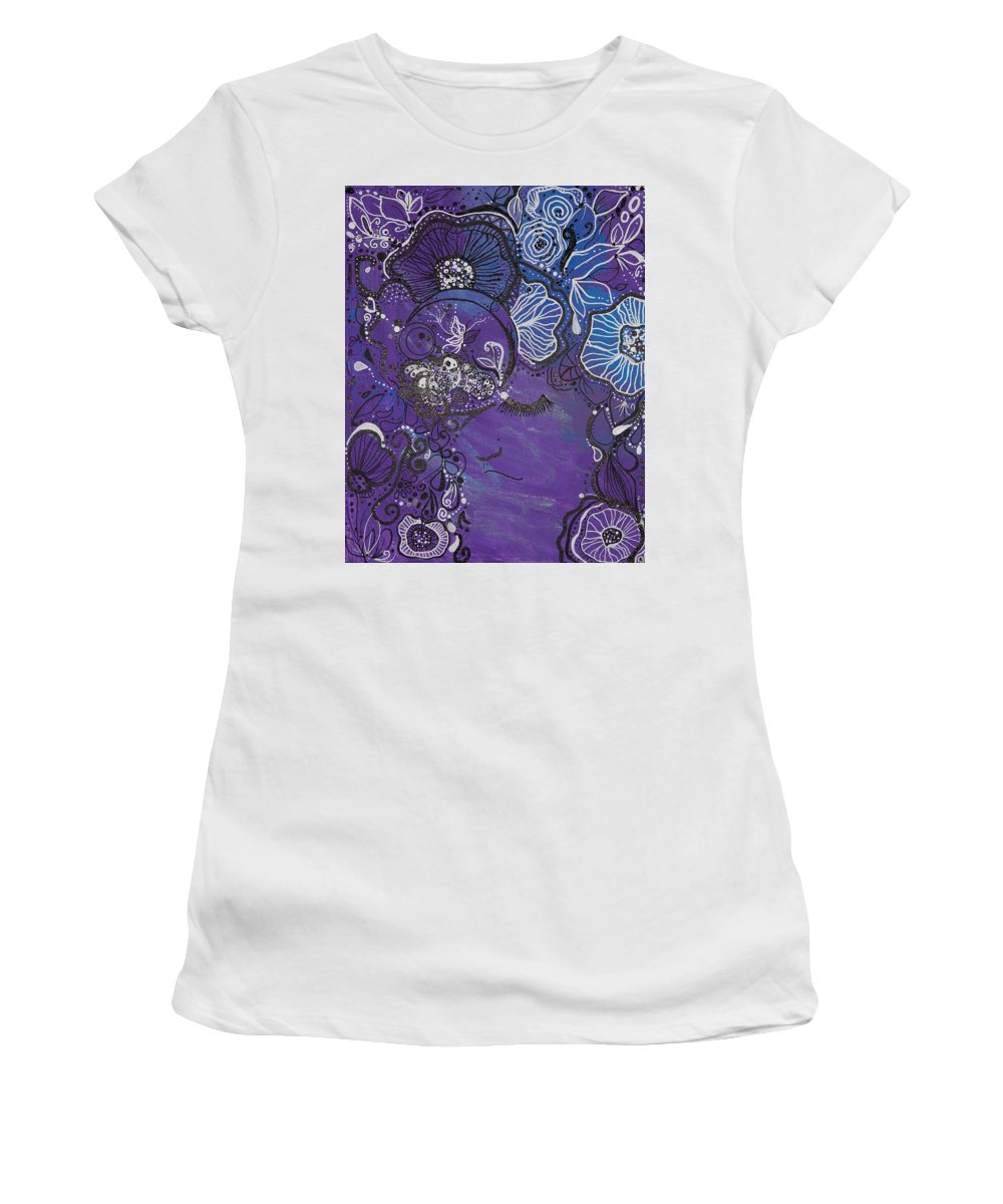 Zen Face - Flower Head Collection  - Women's T-Shirt