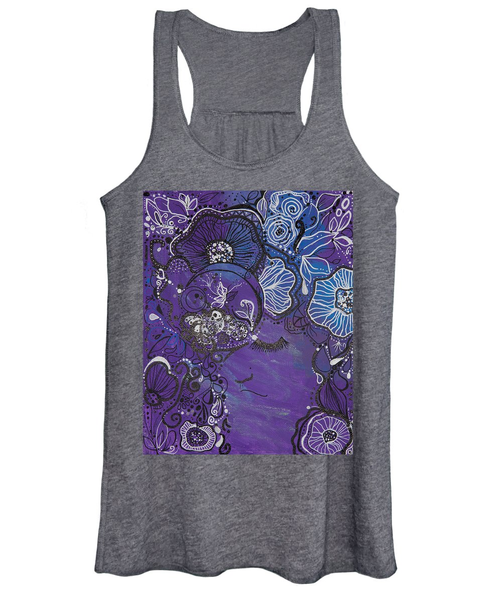 Zen Face - Flower Head Collection  - Women's Tank Top