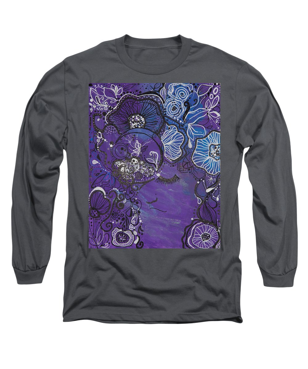 Zen Face - Flower Head Collection  - Long Sleeve T-Shirt