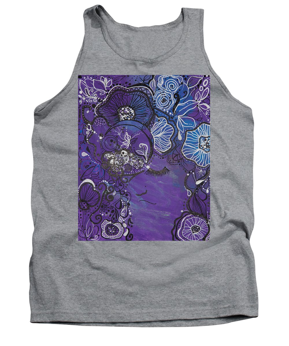 Zen Face - Flower Head Collection  - Tank Top