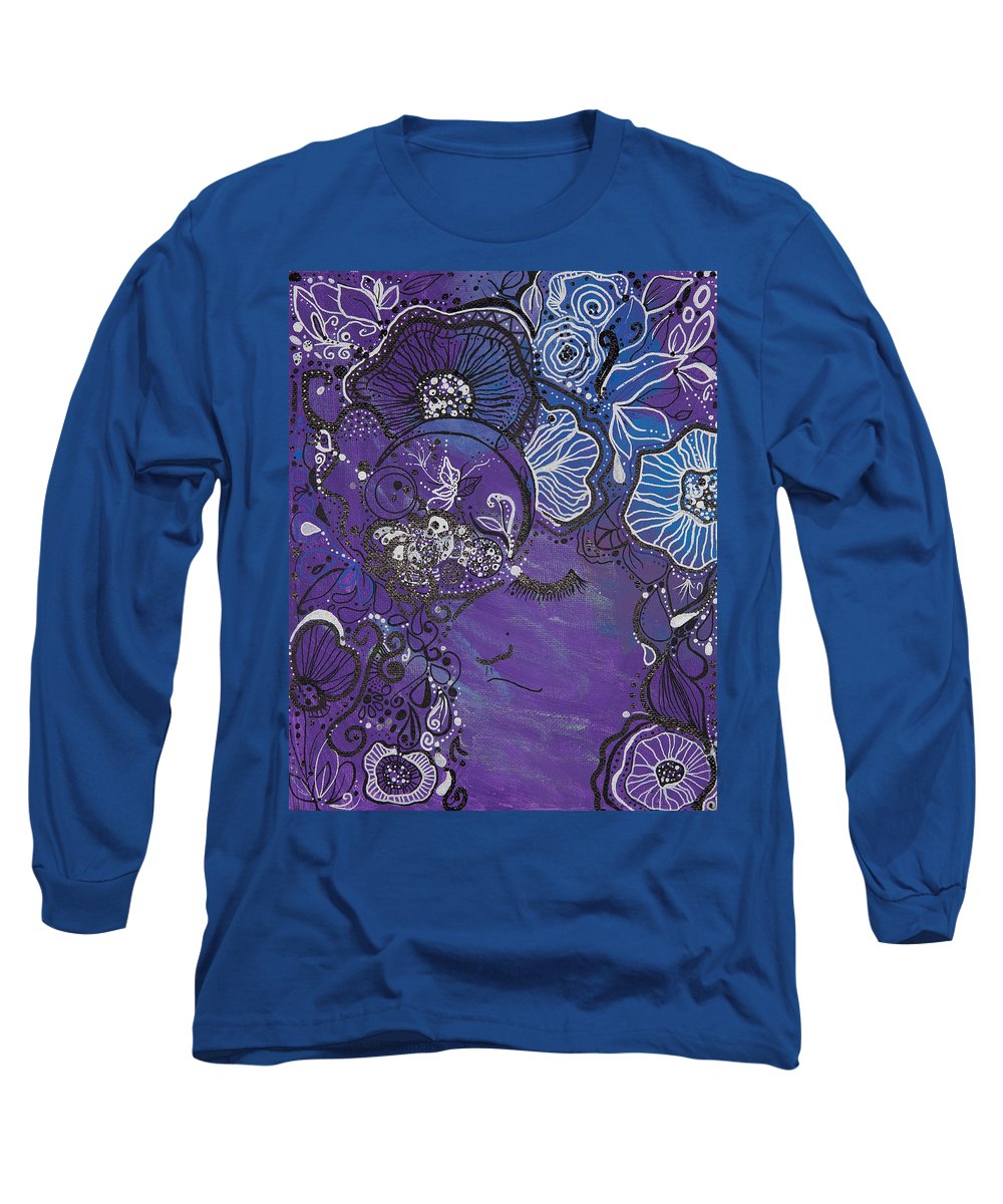 Zen Face - Flower Head Collection  - Long Sleeve T-Shirt