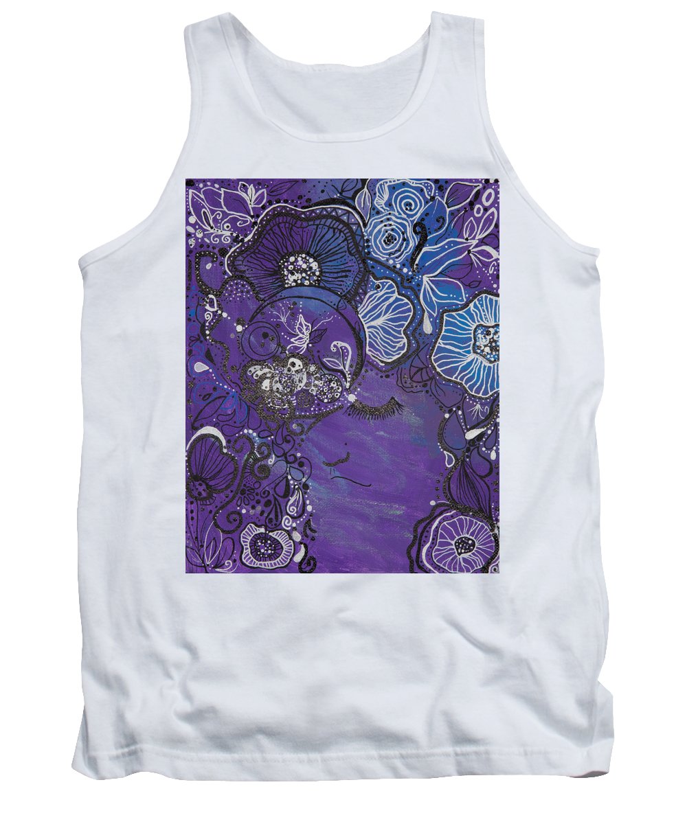 Zen Face - Flower Head Collection  - Tank Top