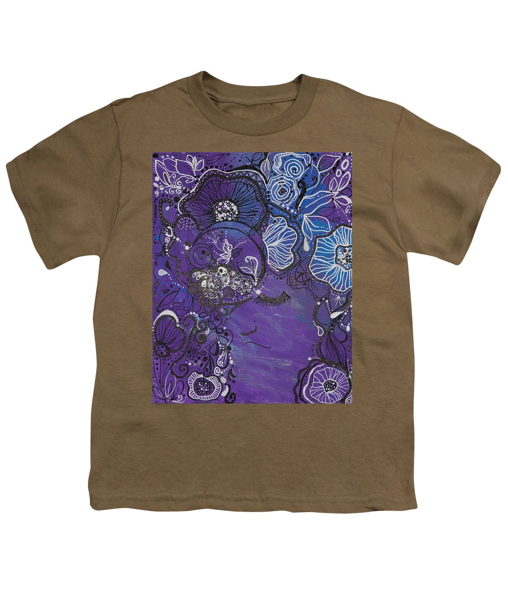 Zen Face - Flower Head Collection  - Youth T-Shirt