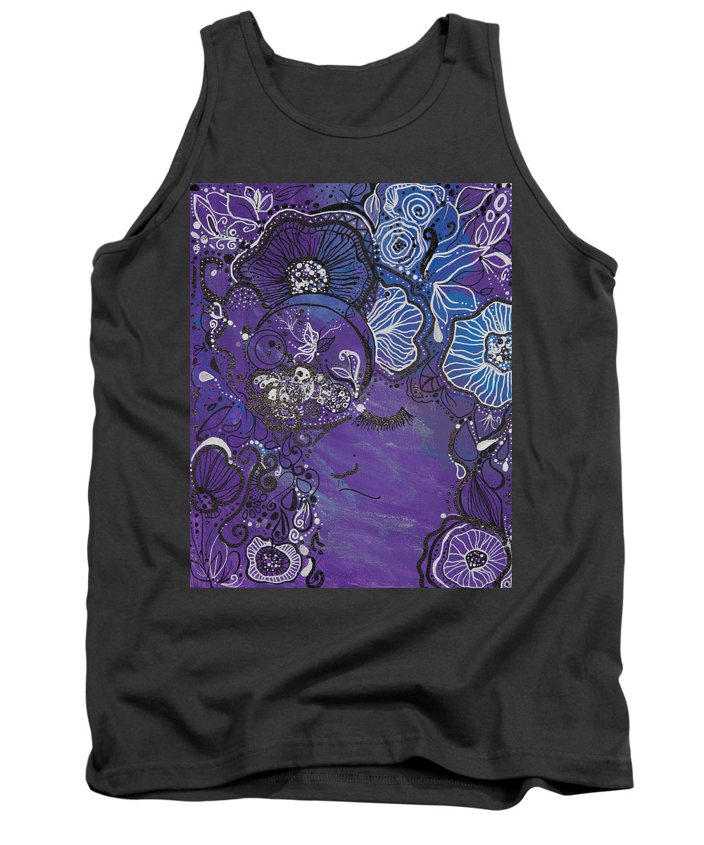 Zen Face - Flower Head Collection  - Tank Top