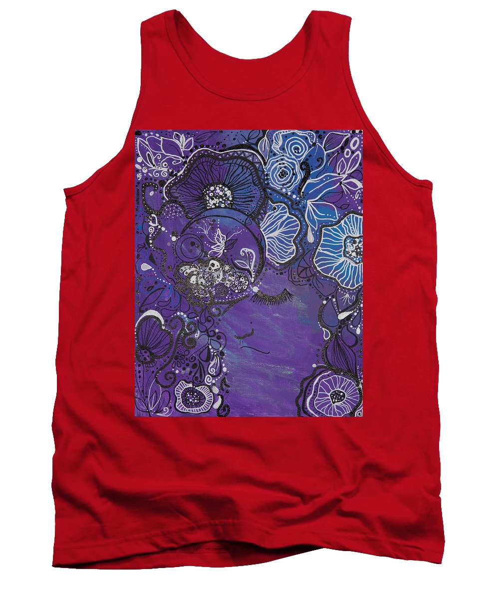 Zen Face - Flower Head Collection  - Tank Top