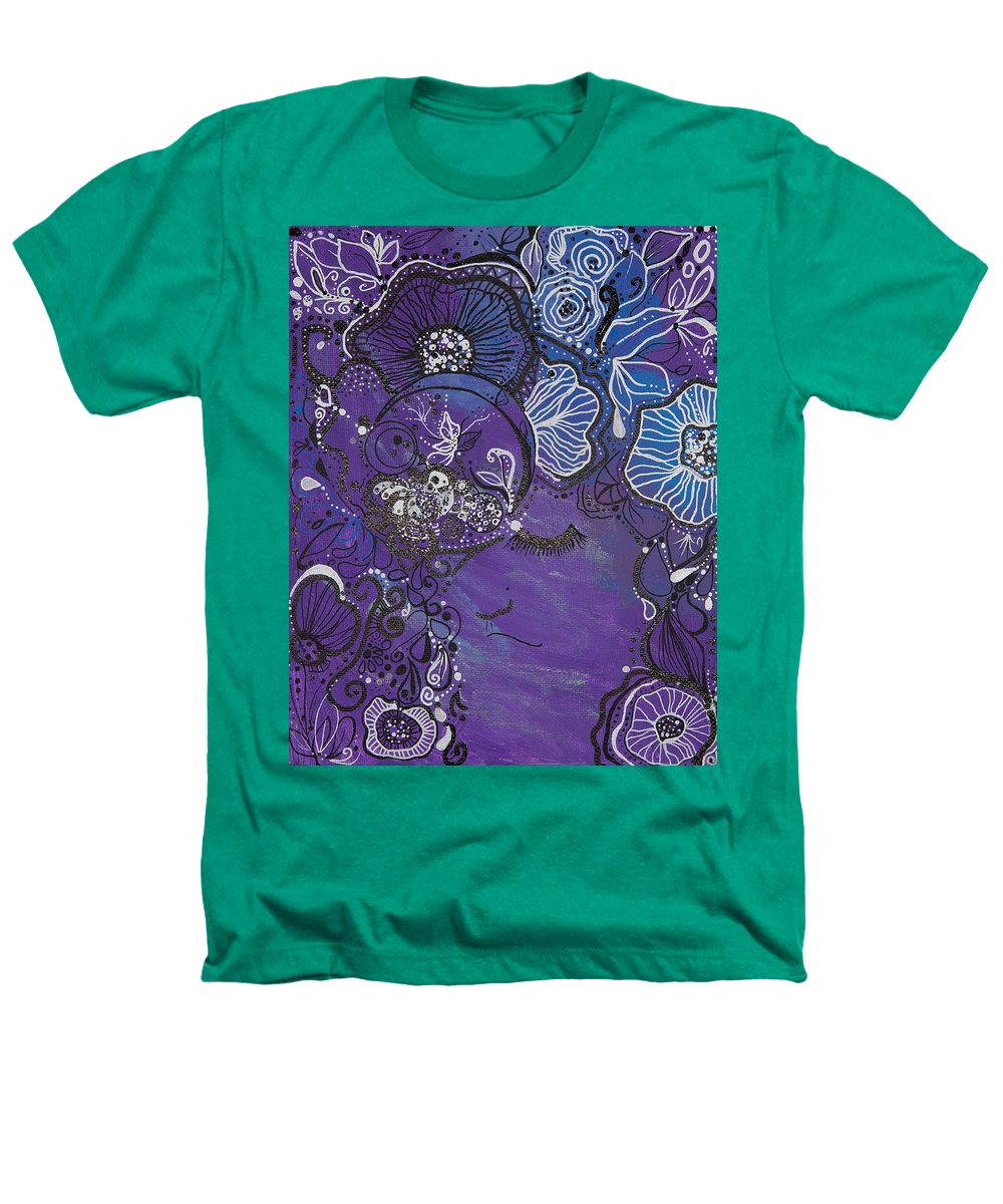 Zen Face - Flower Head Collection  - Heathers T-Shirt